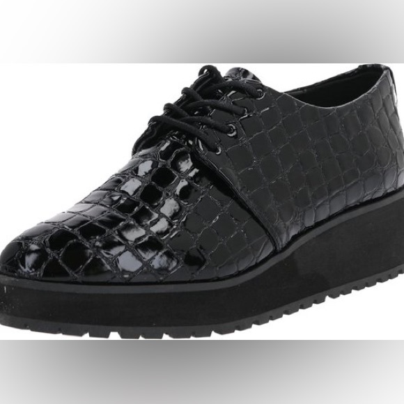 Aldo black patent croc oxfords - Picture 1 of 4